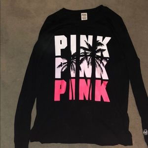 Black long sleeve  PINK shirt
